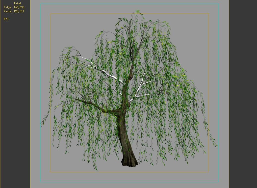 Hundred Forests-Plants-Willow 01 3D model_4
