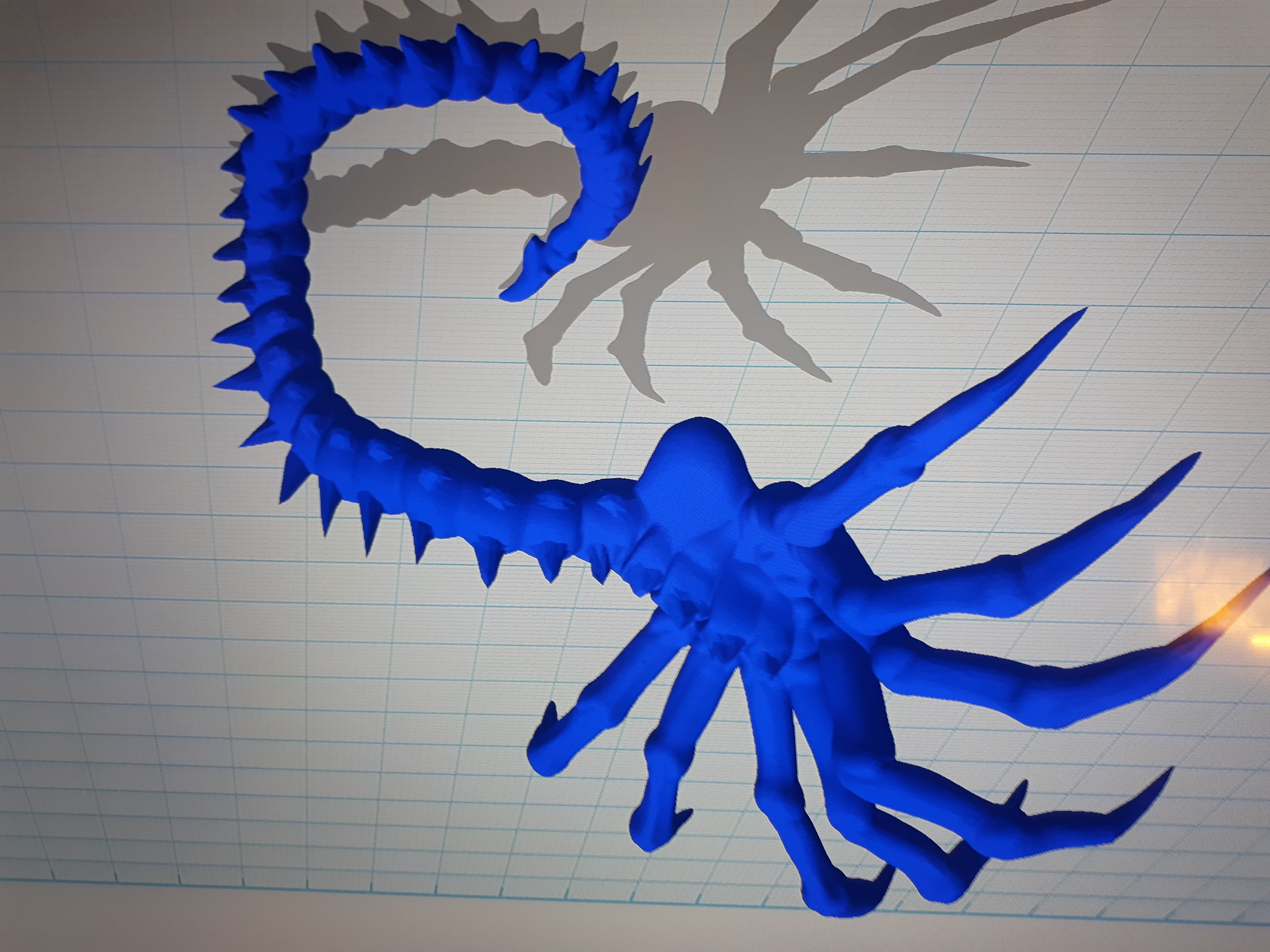 Queen Face Hugger 3D print model_2
