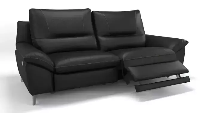 Leather 3 Seater Recliner Sofa 