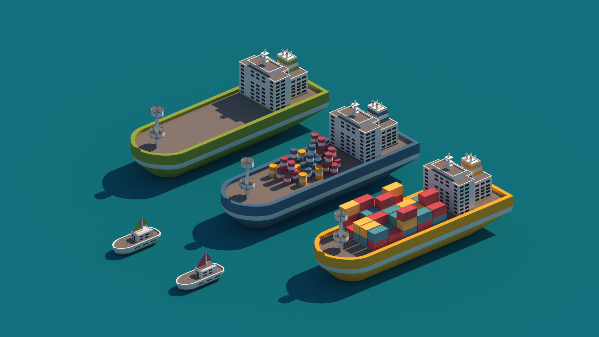 Cartoon City Pack Low-poly 3D model_24
