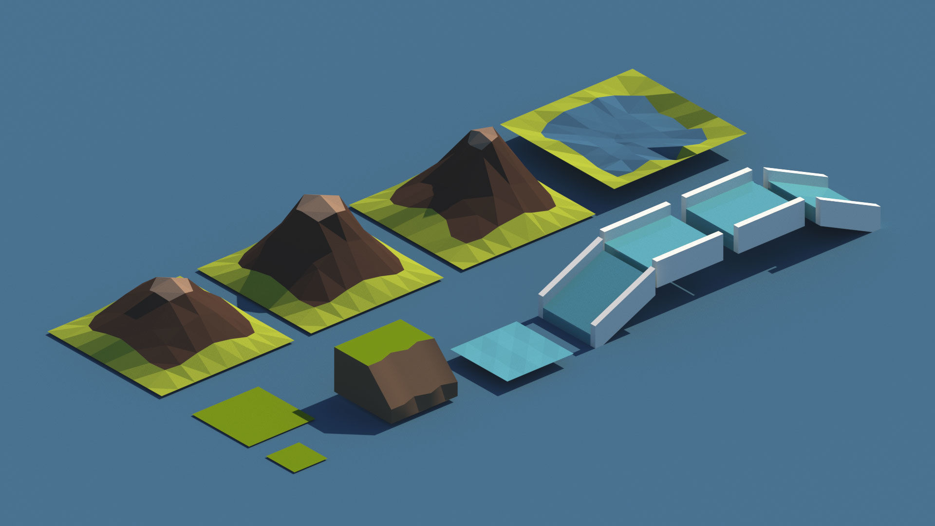 Cartoon City Pack Low-poly 3D model_27