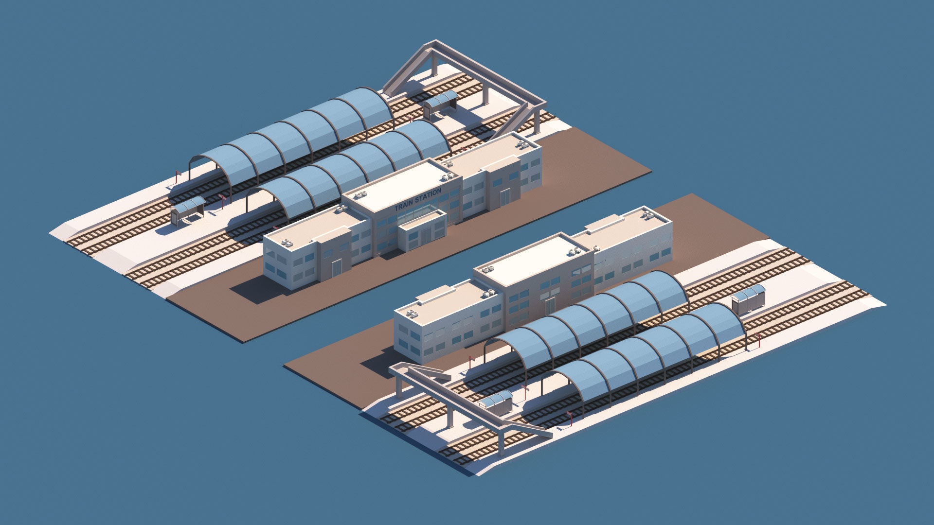 Cartoon City Pack Low-poly 3D model_31