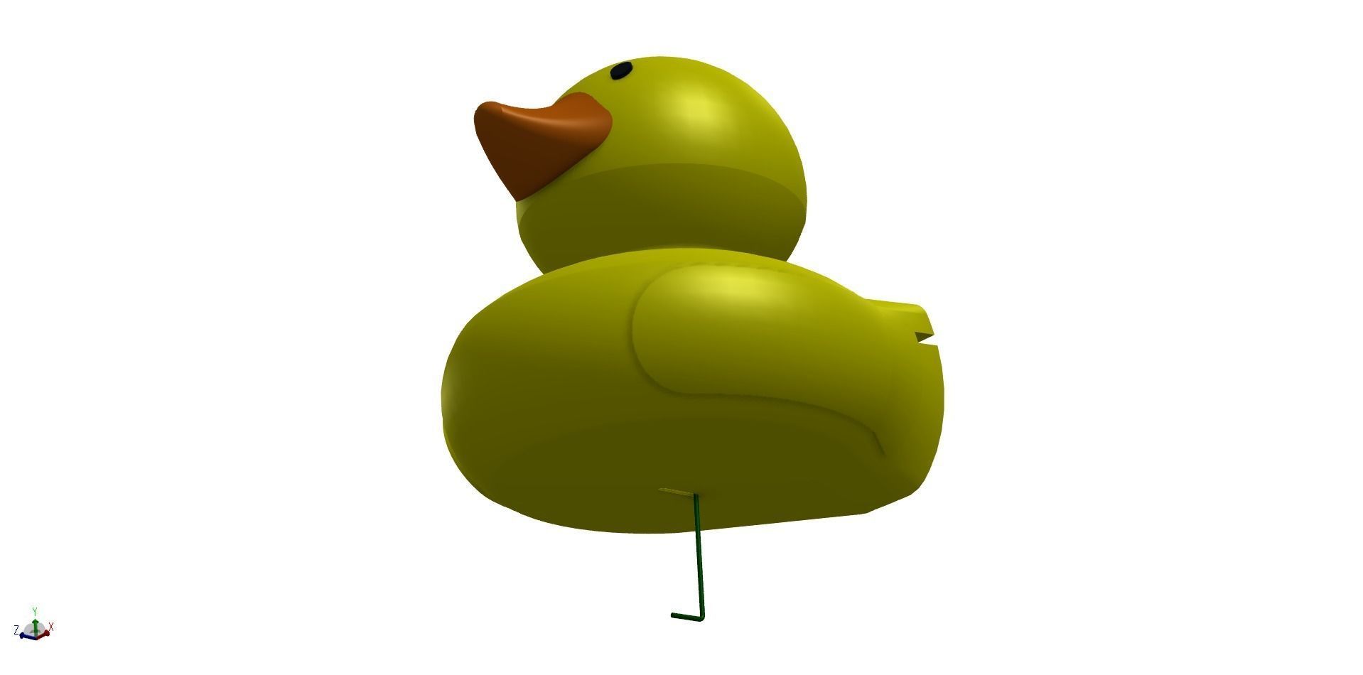 3D Gift Card Duck Christmas Tree Ornament 3D print model_1