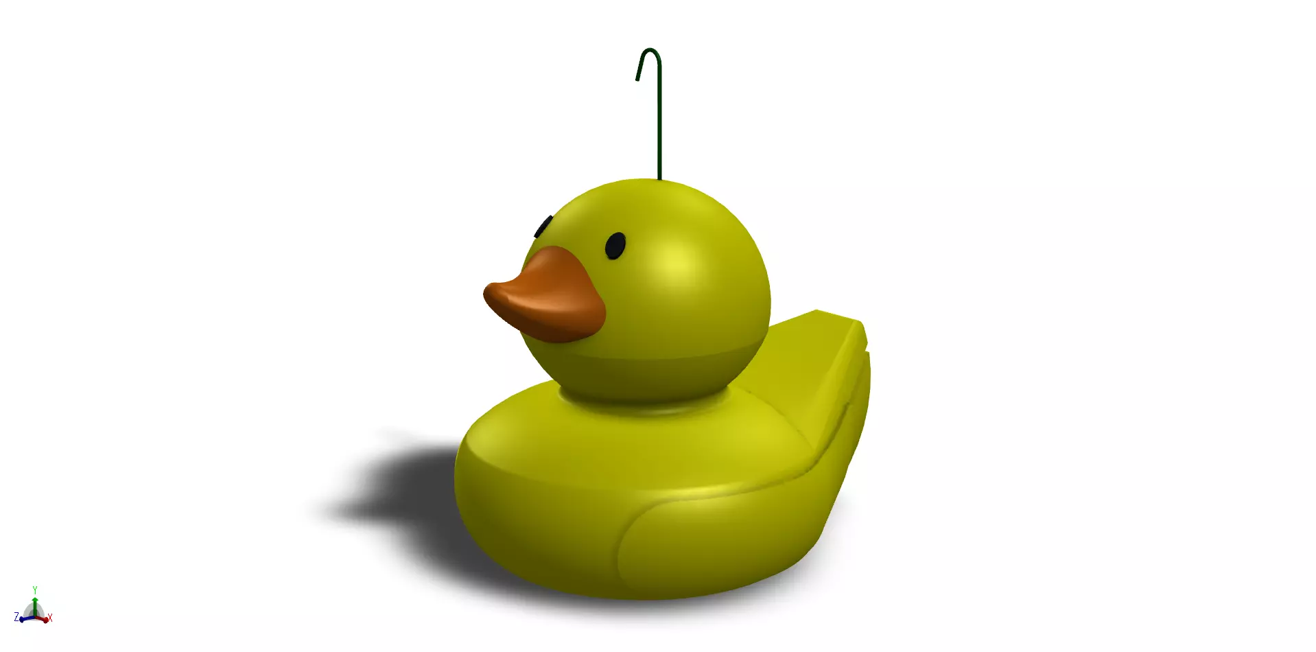 3D Gift Card Duck Christmas Tree Ornament 3D print model_0