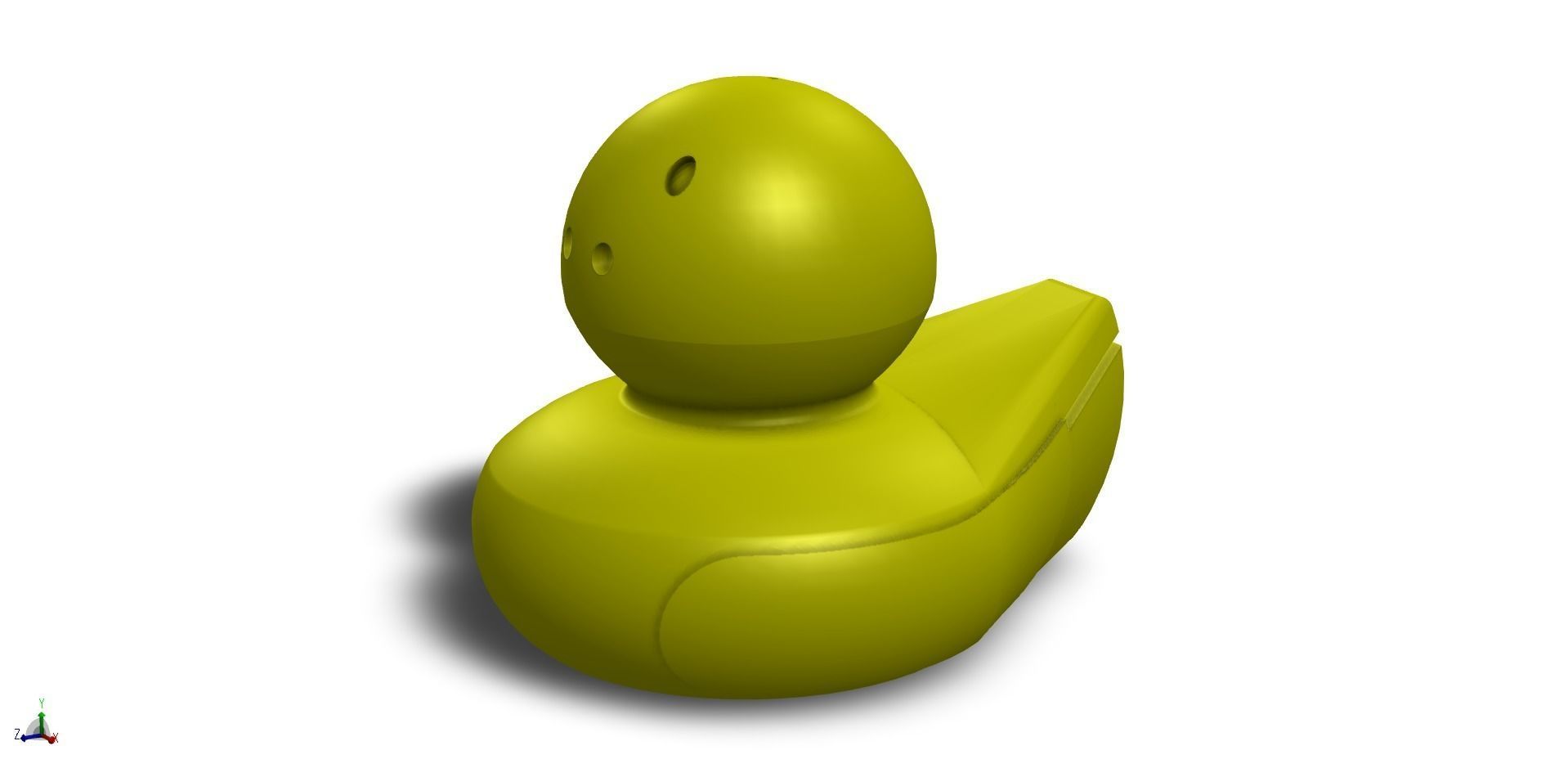 3D Gift Card Duck Christmas Tree Ornament 3D print model_3