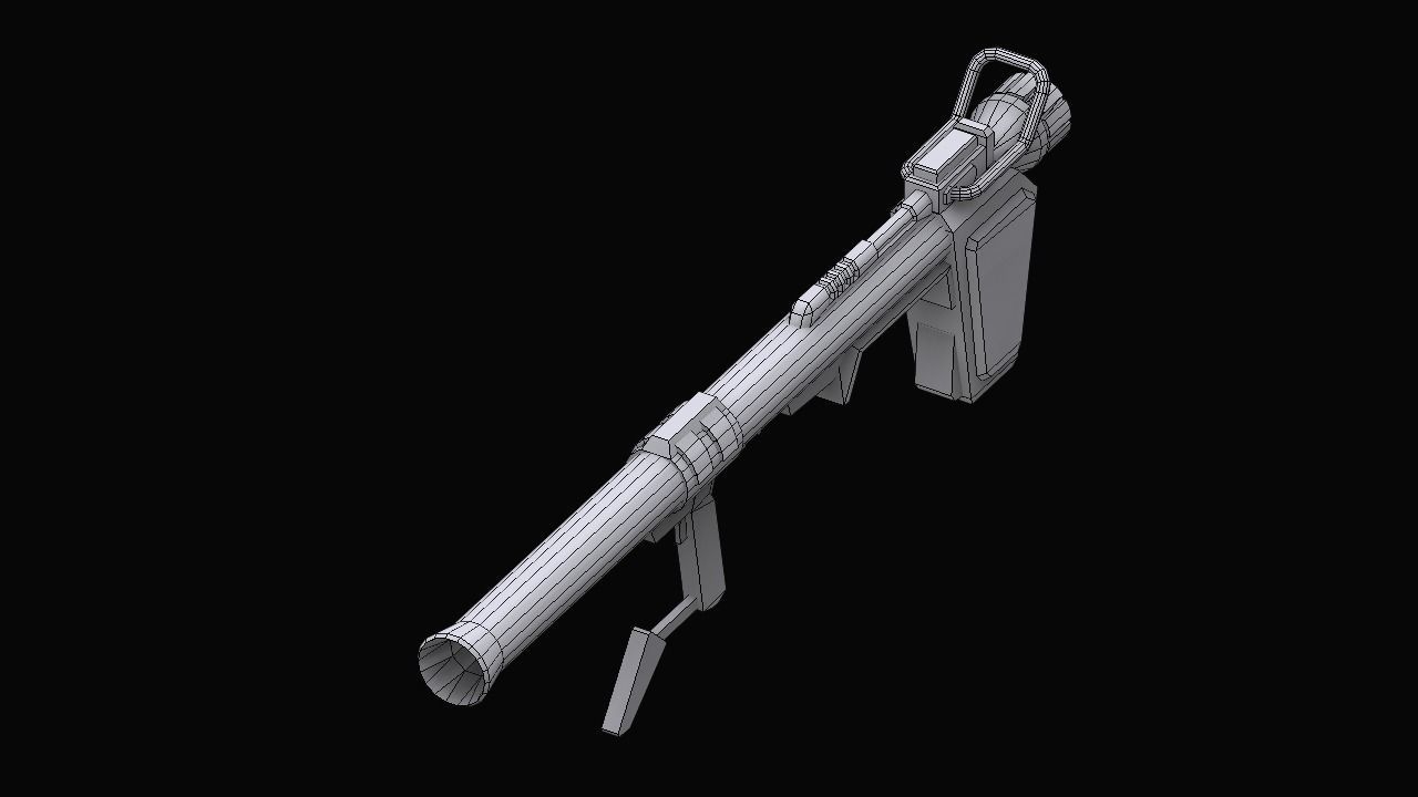 Gundam Earth Federation Heavy Weapons 3D model_11