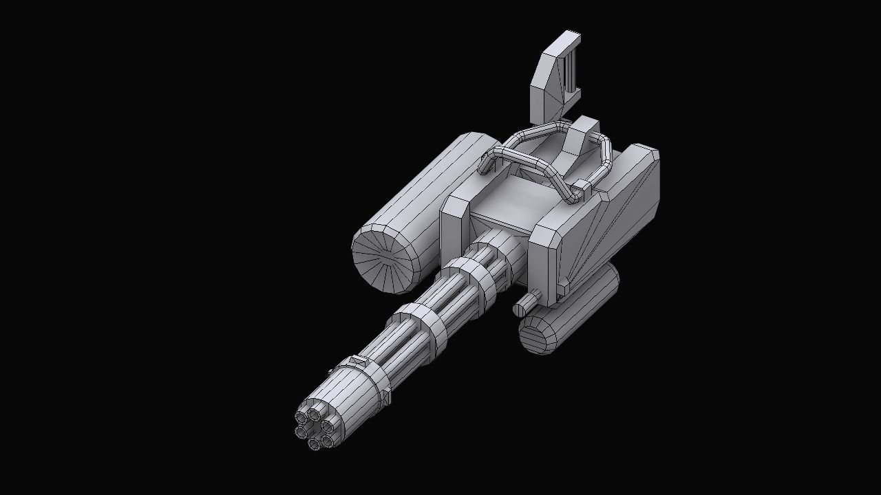 Gundam Earth Federation Heavy Weapons 3D model_15