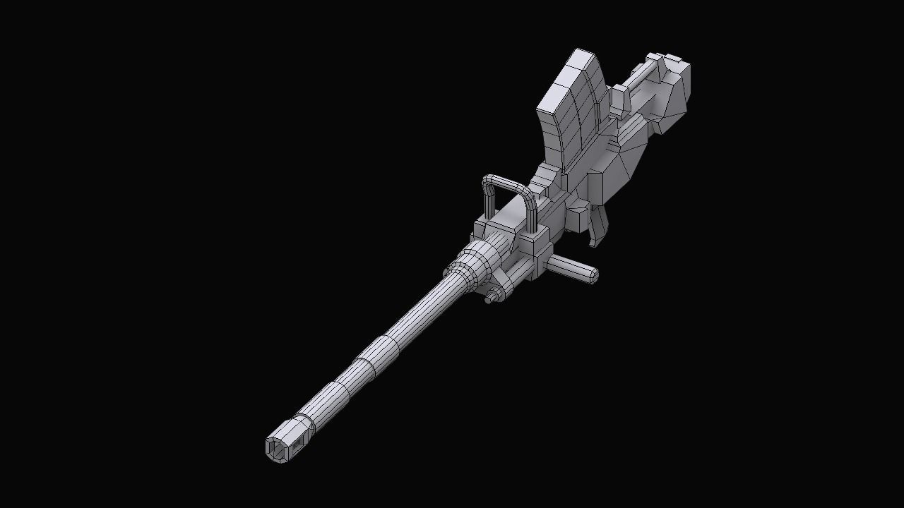 Gundam Earth Federation Heavy Weapons 3D model_13