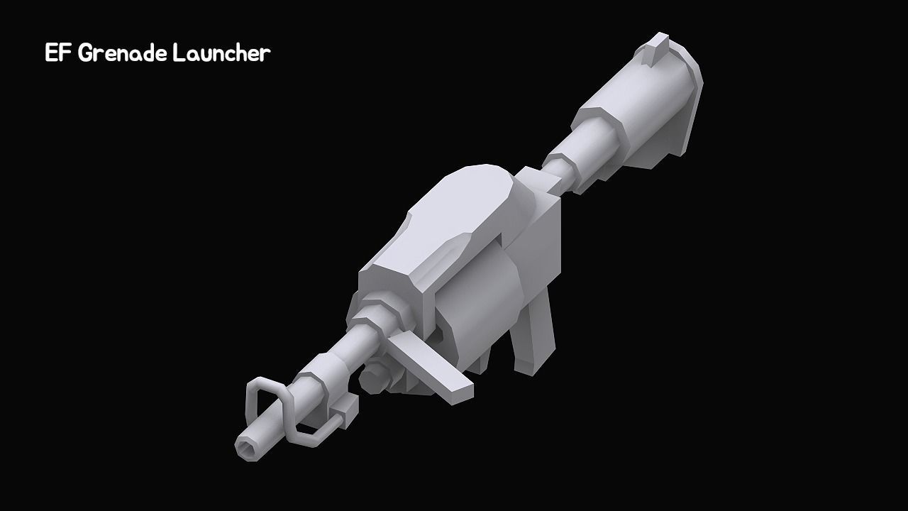 Gundam Earth Federation Heavy Weapons 3D model_8