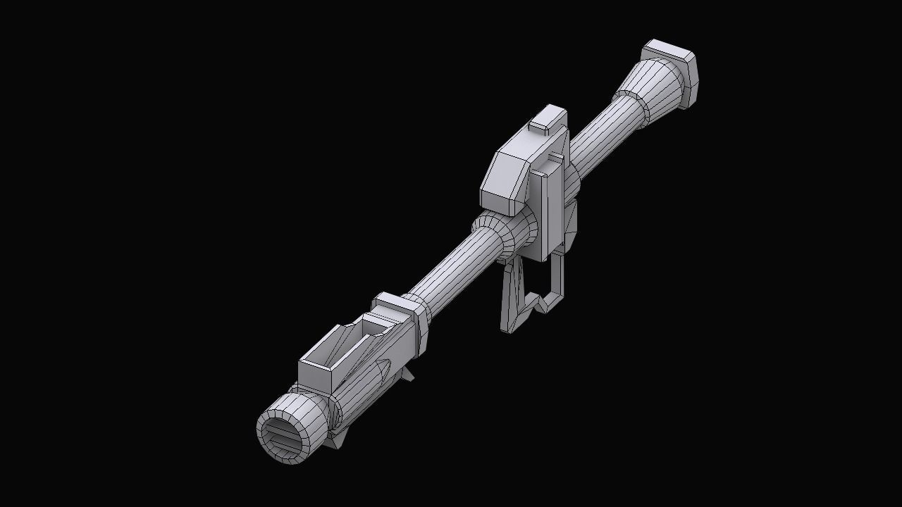 Gundam Earth Federation Heavy Weapons 3D model_7