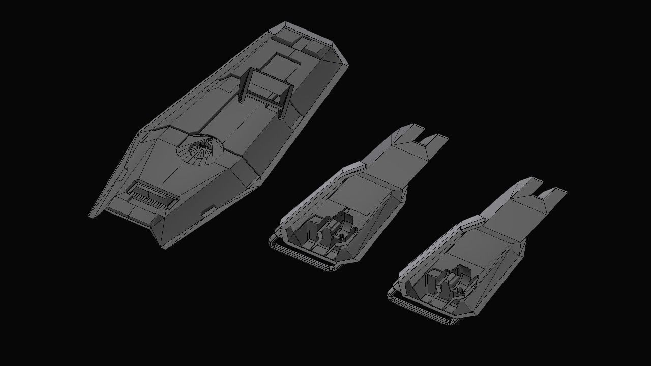 Gundam Earth Federation Shields 3D model_5