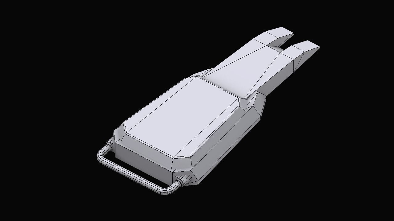 Gundam Earth Federation Shields 3D model_7