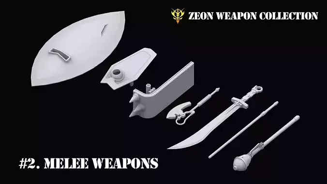 Gundam Zeon Melee Weapons