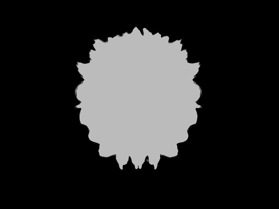 Lion head for pendant or wall 3D print model 3D print model_21