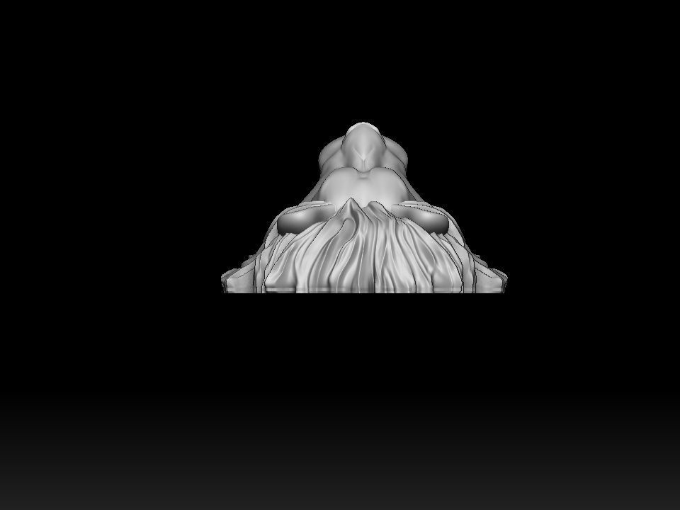 Lion head for pendant or wall 3D print model 3D print model_13