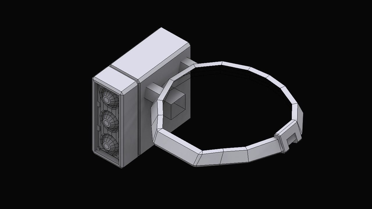 Gundam Zeon Rockets and Bombs 3D model_11