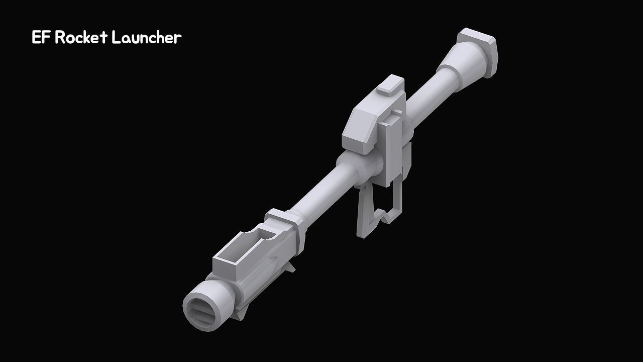 Gundam Zeon X Earth Federation Weapon Collection 3D model_33