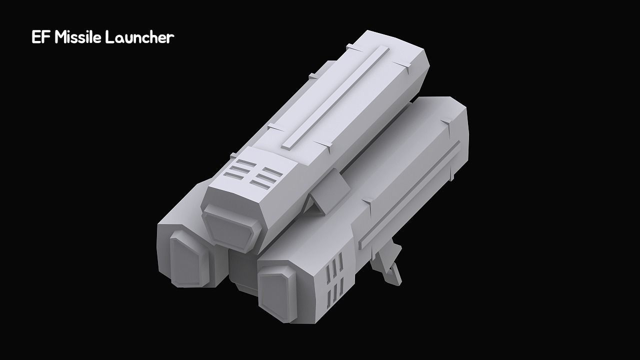 Gundam Zeon X Earth Federation Weapon Collection 3D model_32