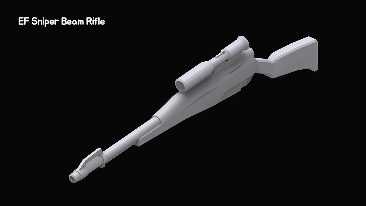 Gundam Zeon X Earth Federation Weapon Collection 3D model_40