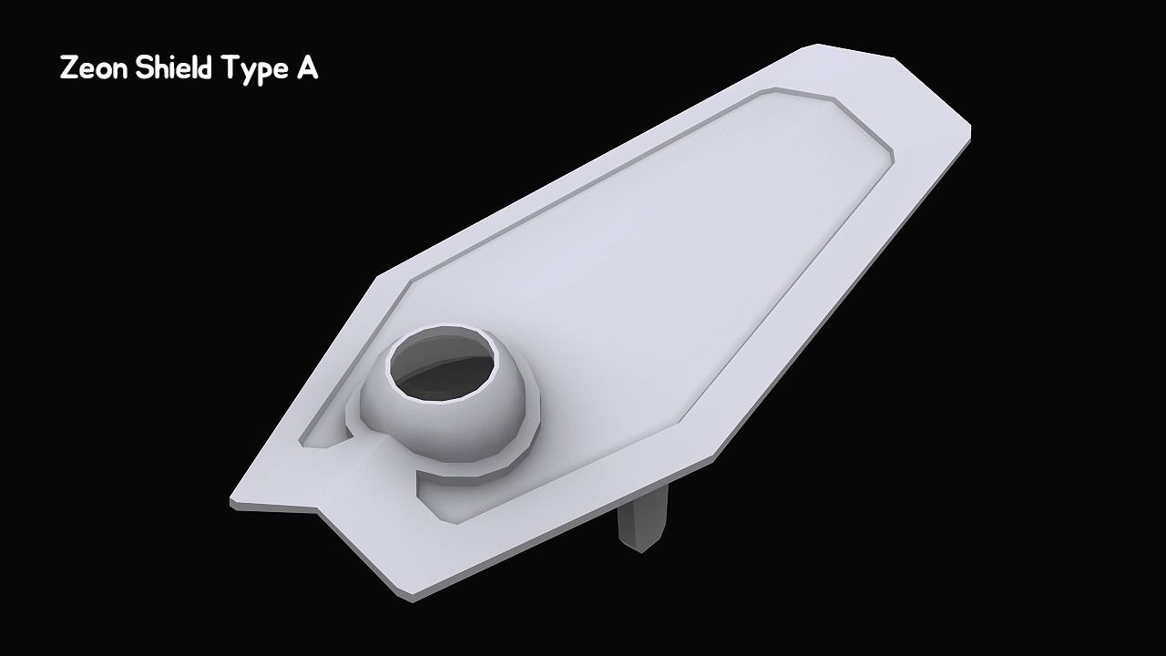 Gundam Zeon X Earth Federation Weapon Collection 3D model_8