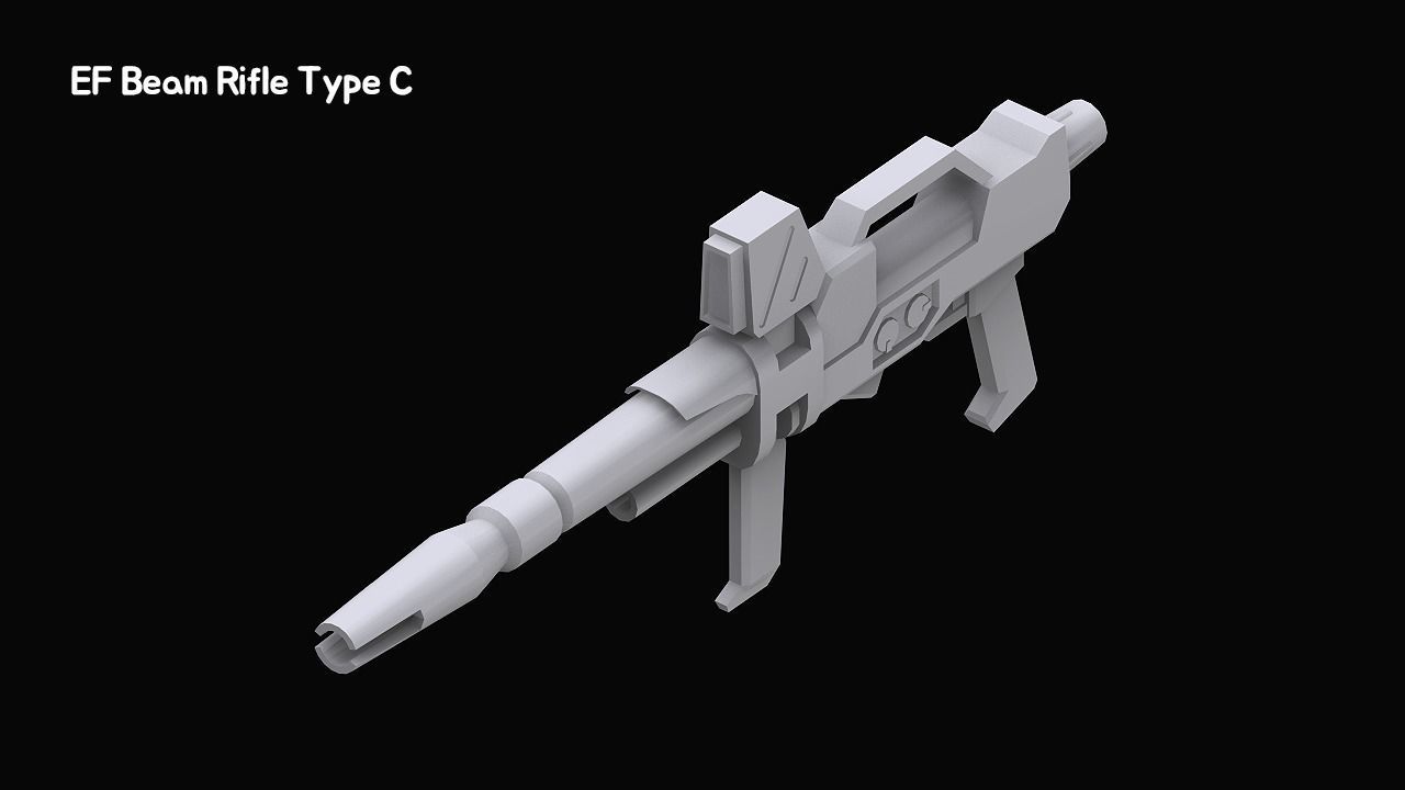 Gundam Zeon X Earth Federation Weapon Collection 3D model_38