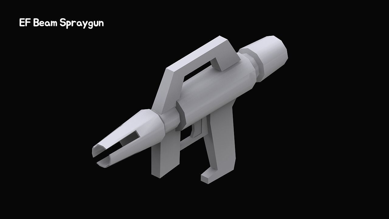 Gundam Zeon X Earth Federation Weapon Collection 3D model_25