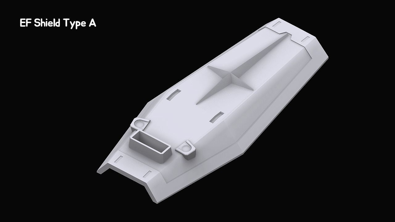 Gundam Zeon X Earth Federation Weapon Collection 3D model_46