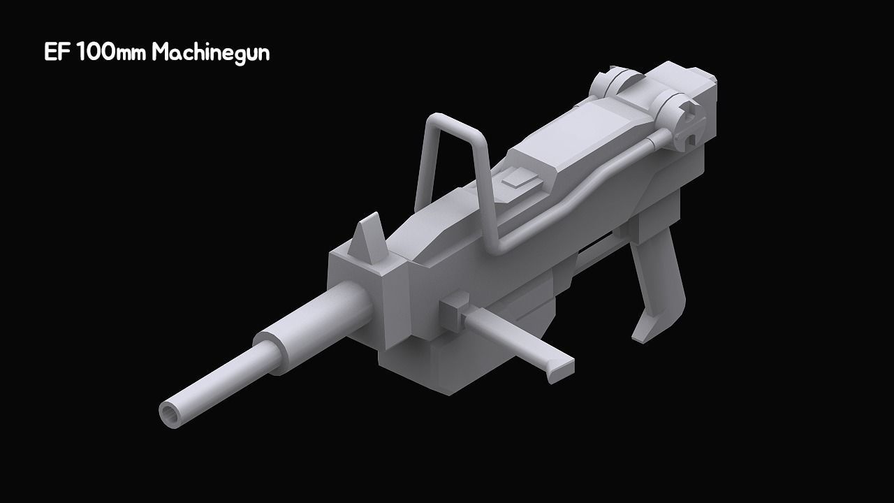 Gundam Zeon X Earth Federation Weapon Collection 3D model_29