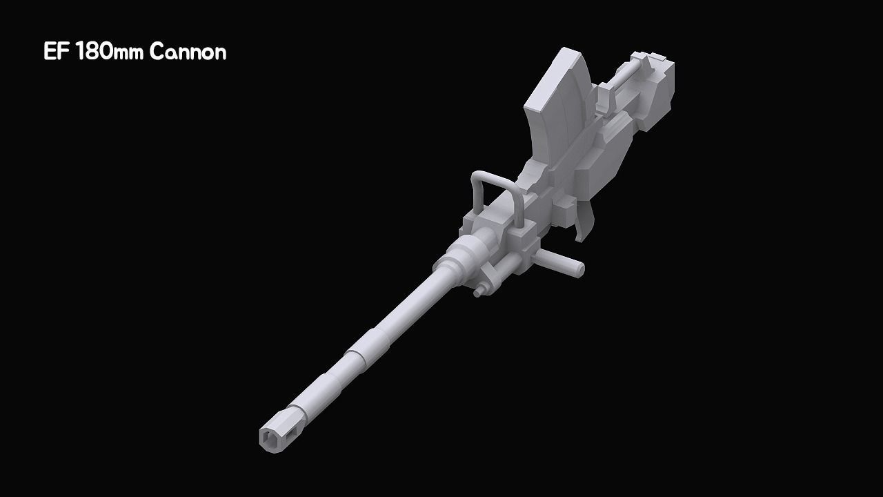 Gundam Zeon X Earth Federation Weapon Collection 3D model_36
