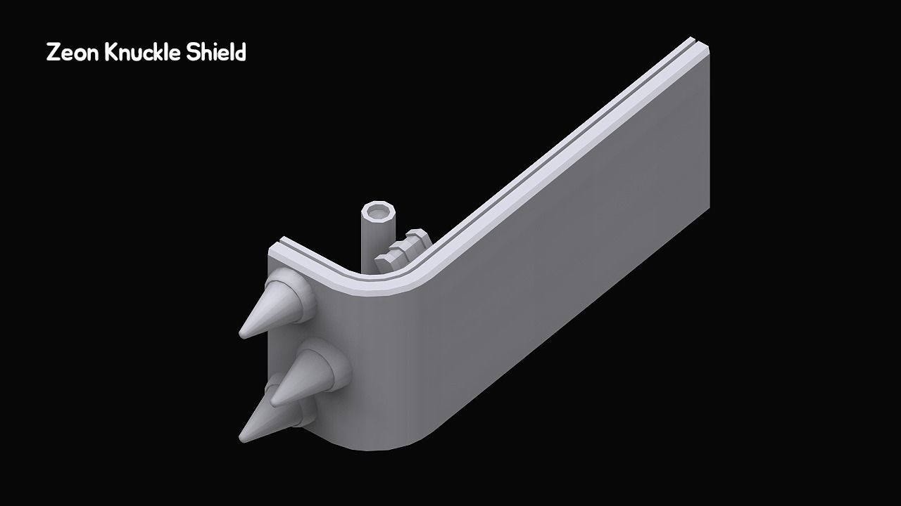 Gundam Zeon X Earth Federation Weapon Collection 3D model_9