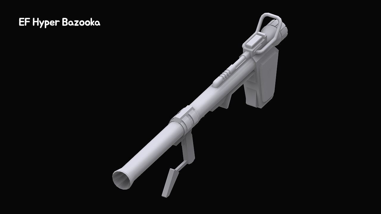 Gundam Zeon X Earth Federation Weapon Collection 3D model_35