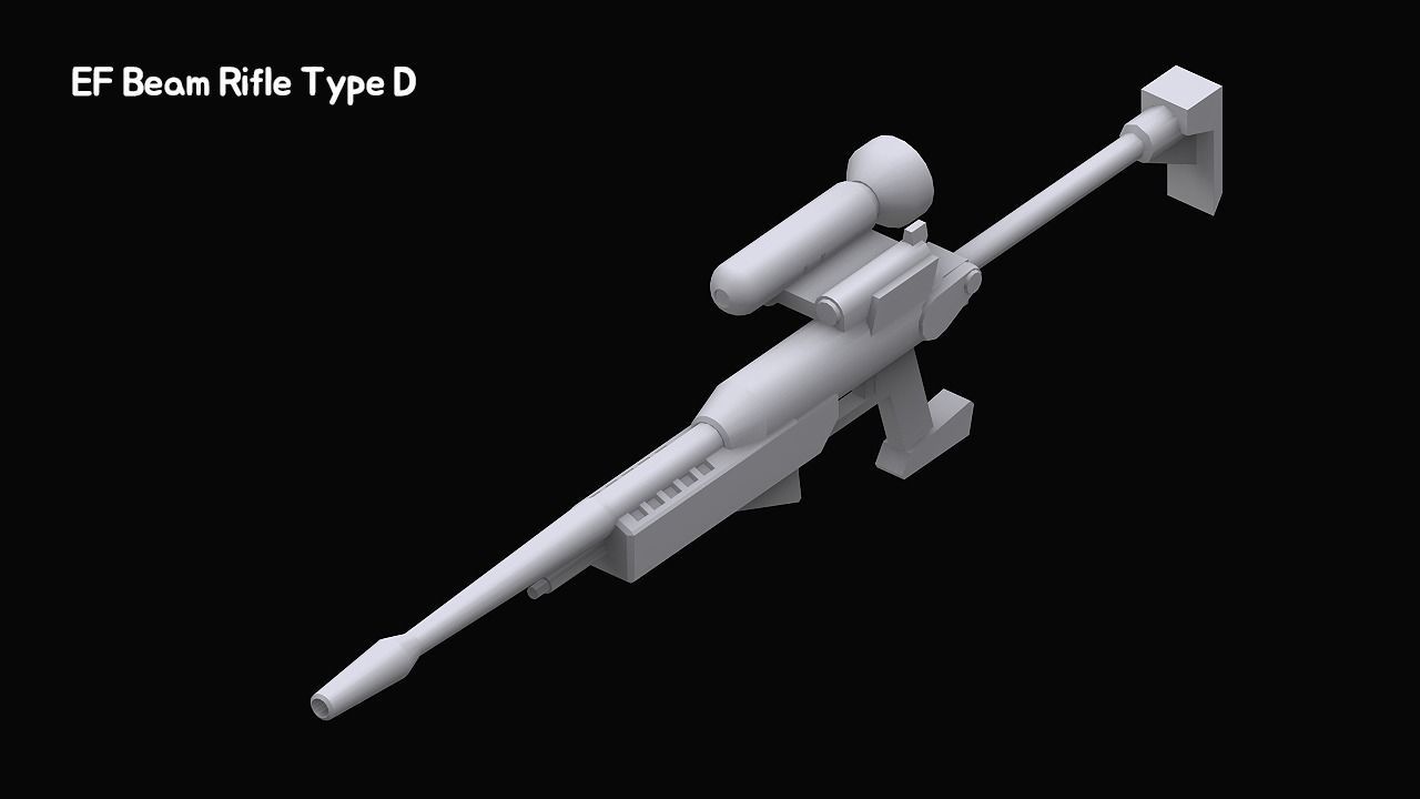 Gundam Zeon X Earth Federation Weapon Collection 3D model_42