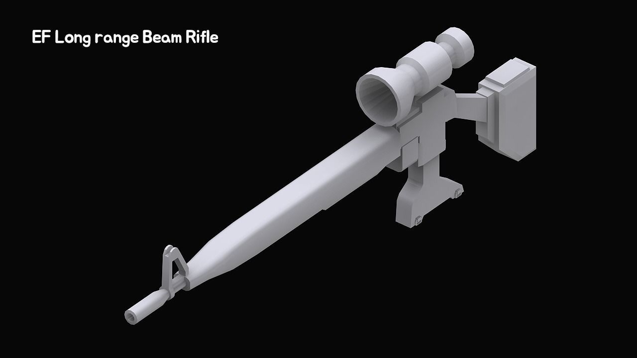 Gundam Zeon X Earth Federation Weapon Collection 3D model_39