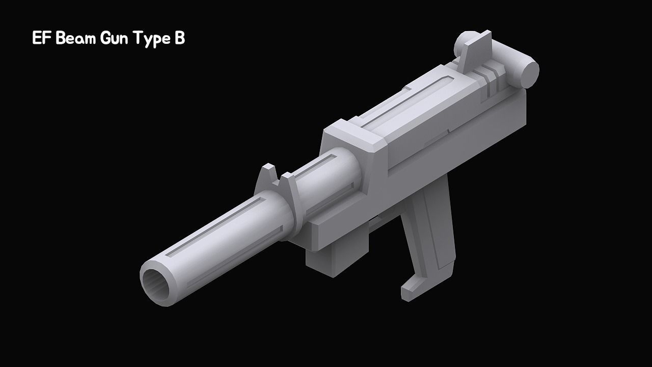Gundam Zeon X Earth Federation Weapon Collection 3D model_31