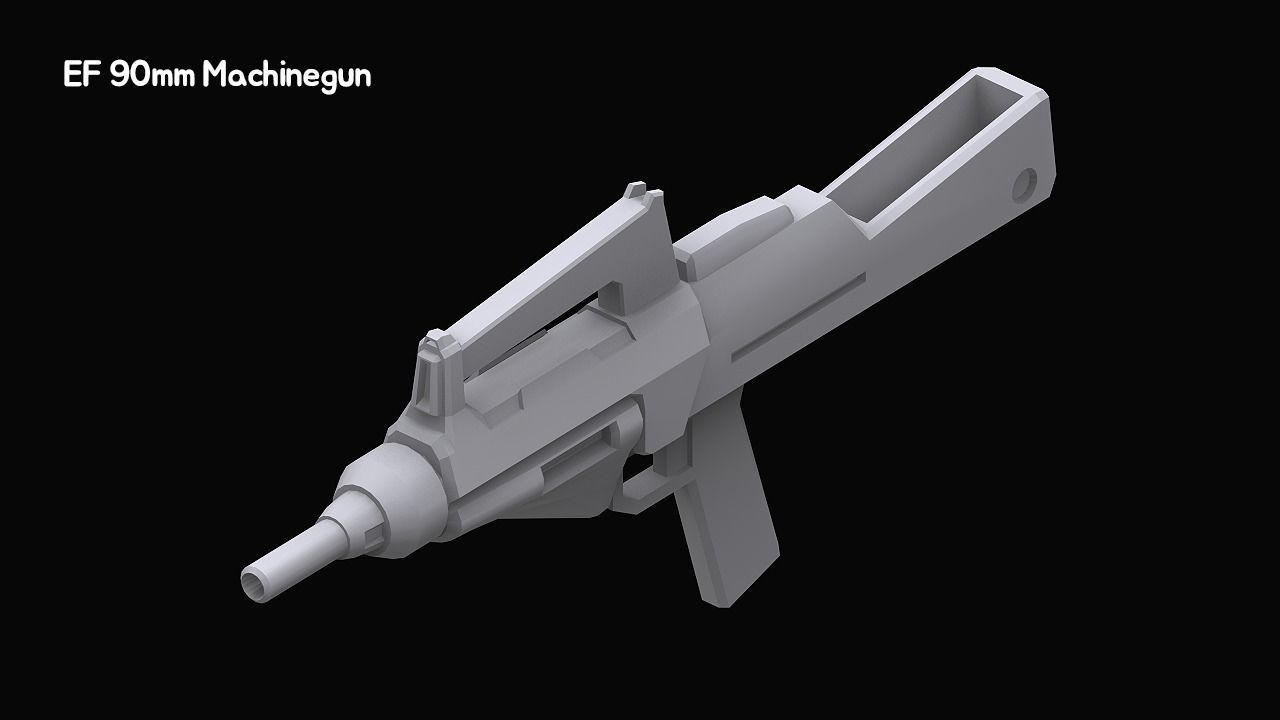 Gundam Zeon X Earth Federation Weapon Collection 3D model_30