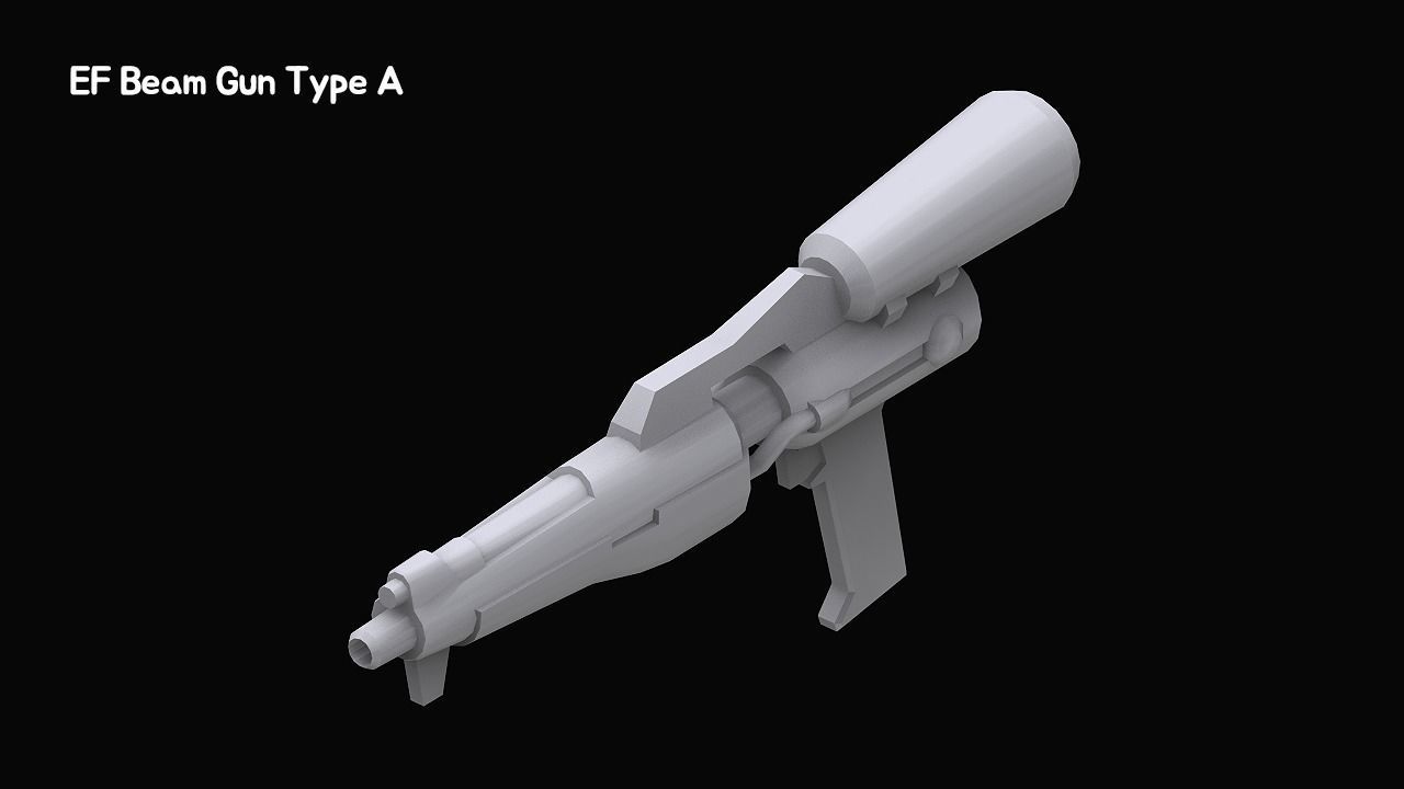 Gundam Zeon X Earth Federation Weapon Collection 3D model_26