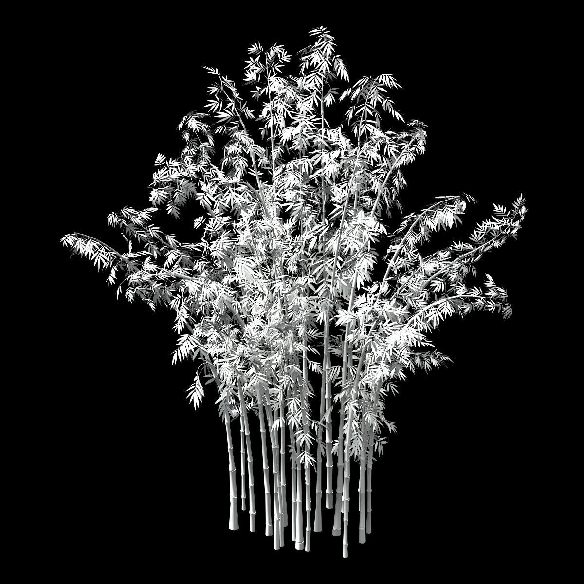 Hundred Forests-Plants-Bamboo 02 3D model_2