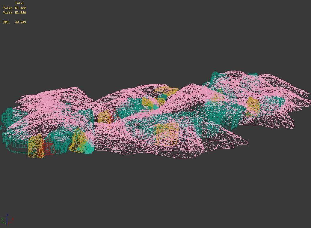 Grassland-Vegetation-Grass and Rock 05 3D model_3