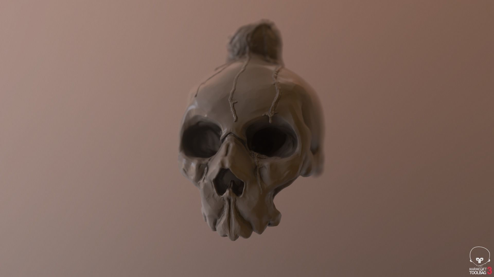 Skull Candle Handle 3D print model_2
