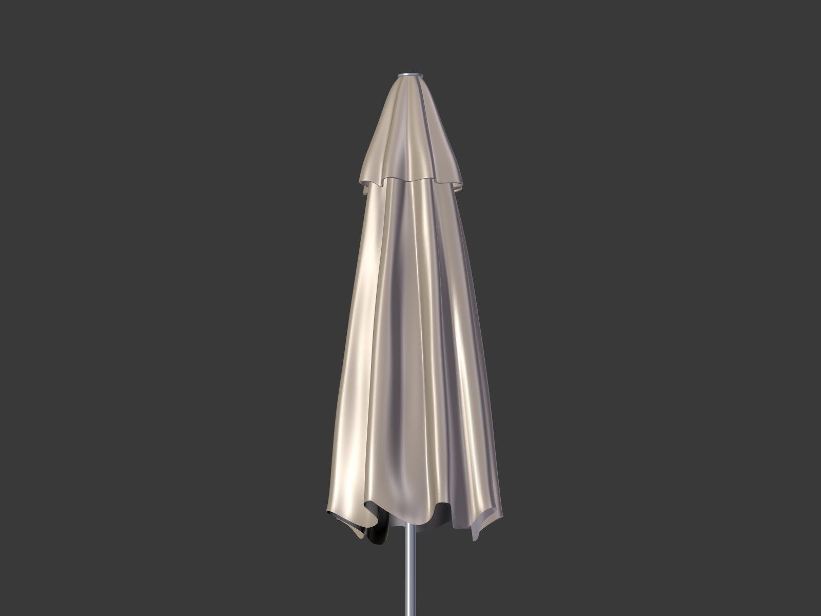 Patio Umbrella 4 Low-poly 3D model_13