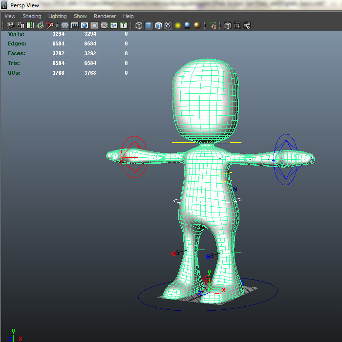 Pleb Action set Low-poly 3D model_3