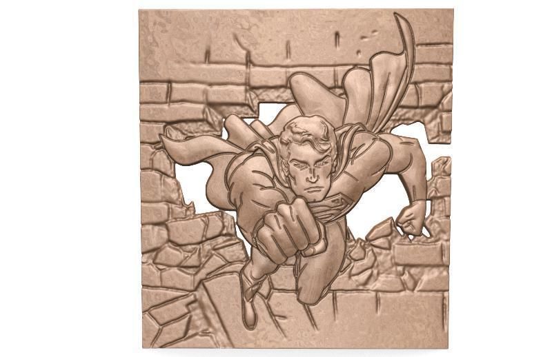 Superman CNC  3D print model_1