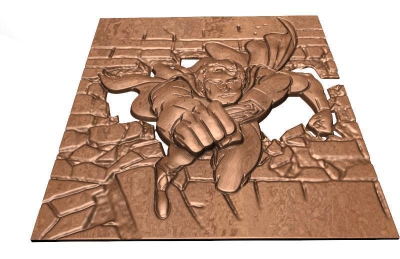 Superman CNC  3D print model_3