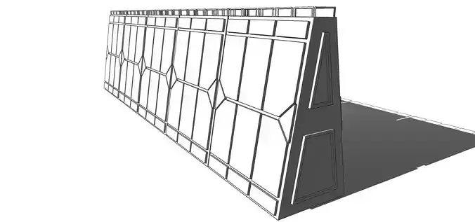Futuristic Modular Wall Muralla Modular futurista