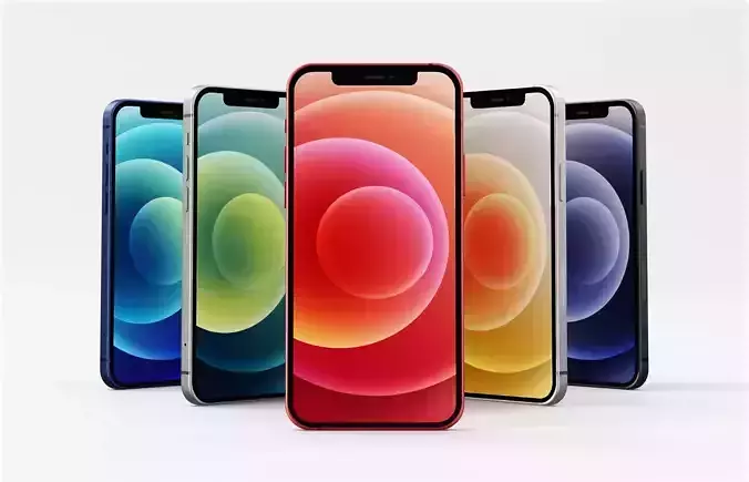 Apple iPhone 12 All Official Colors - Black White RED Green Blue