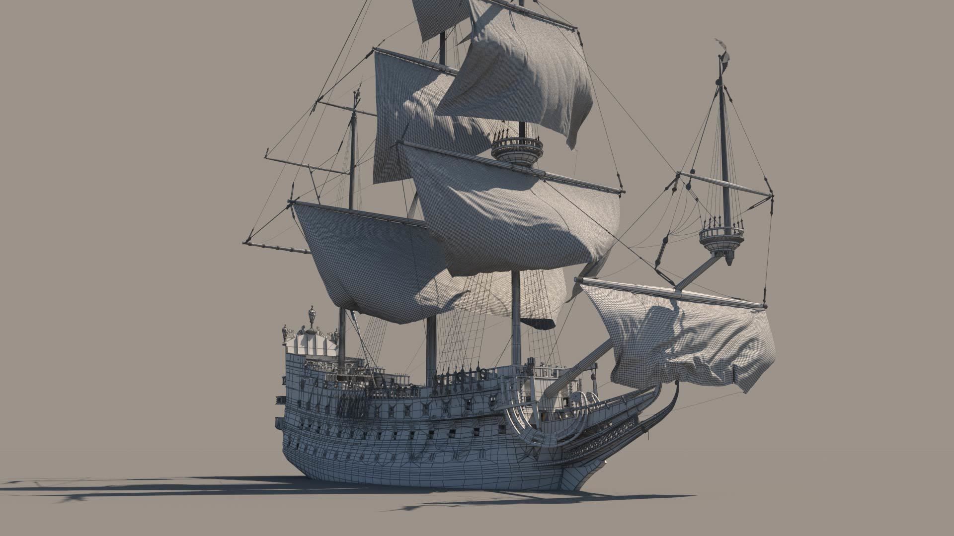 Soleil Galleon 3D model_14