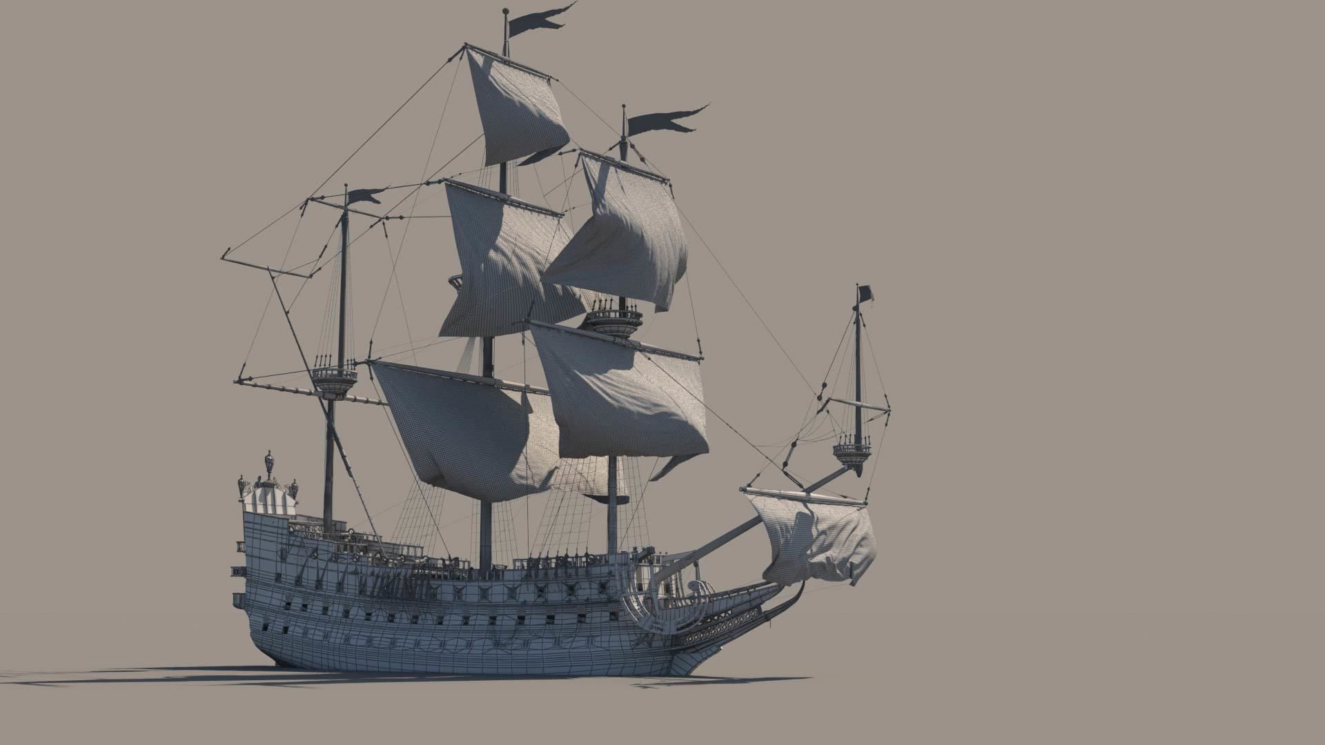 Soleil Galleon 3D model_12