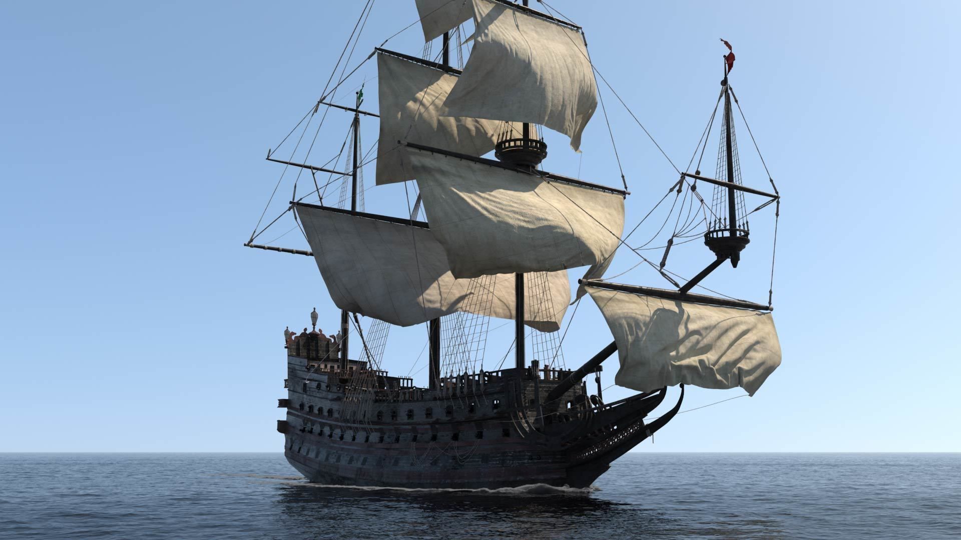 Soleil Galleon 3D model_2