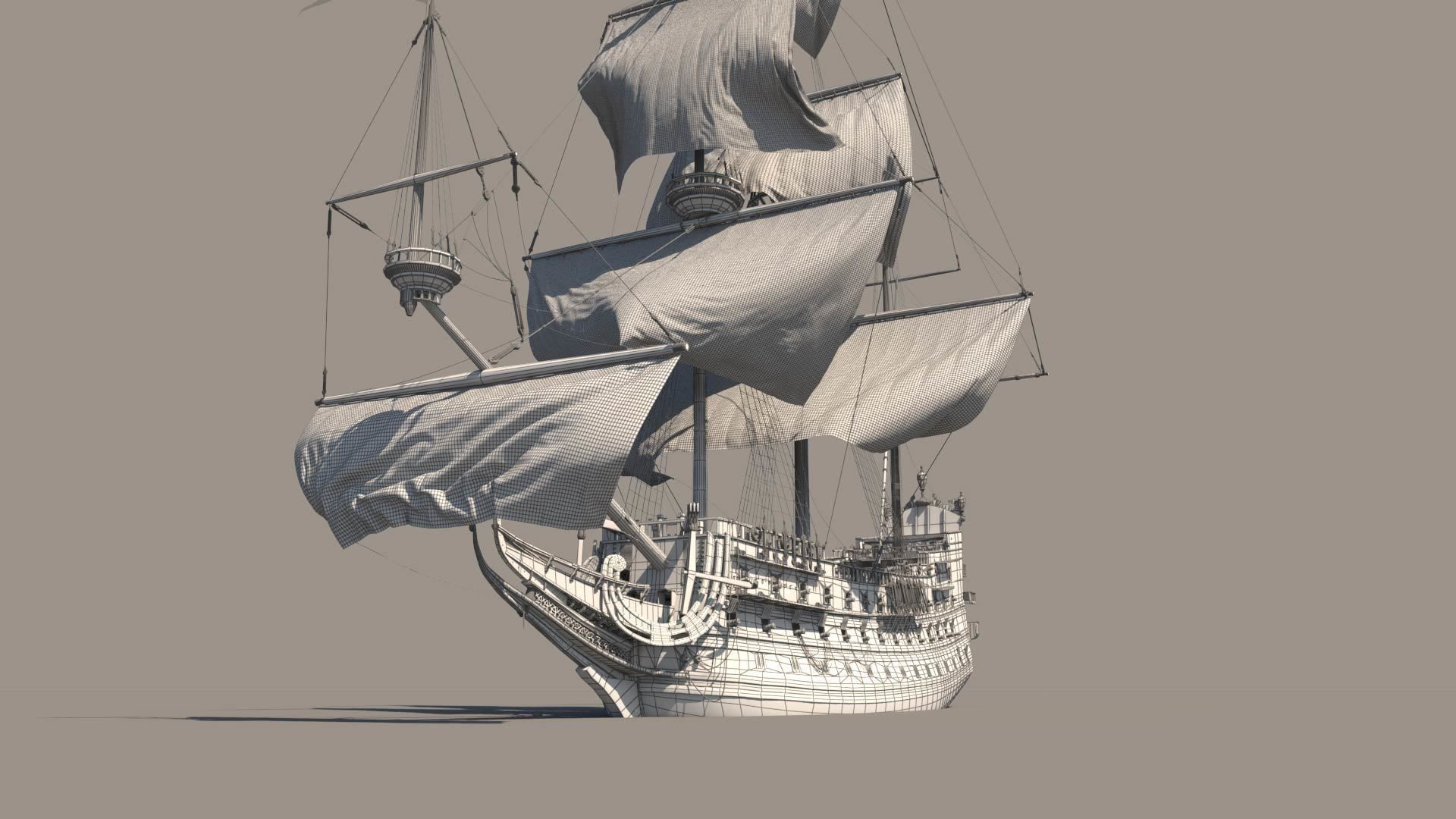 Soleil Galleon 3D model_13