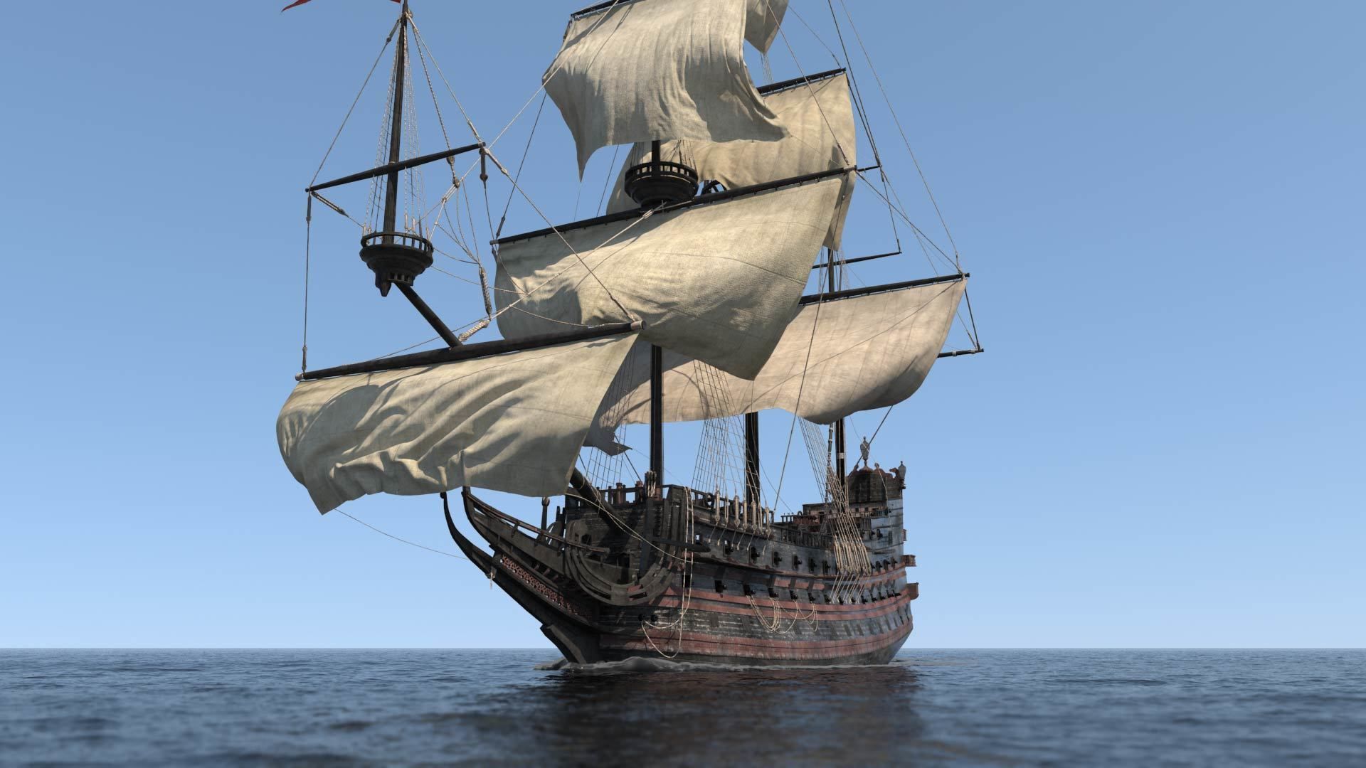 Soleil Galleon 3D model_1
